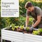 Best Choice Products 72x24x30in Non Toxic Elevated Galvanized Metal Garden Bed Corner Protectors